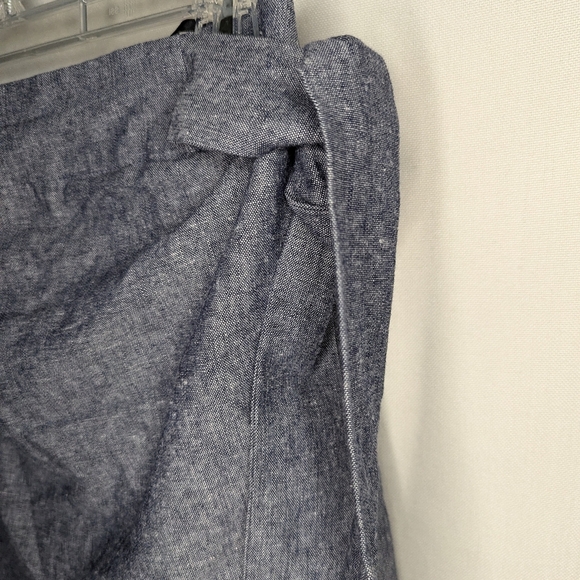 LULU'S WOMEN'S STRAPLESS TUBE TOP CHAMBRAY BLUE SIZE Small - Picture 4 of 10